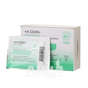 Суміш солей для полоскання ротової порожнини 4 солі саше №10