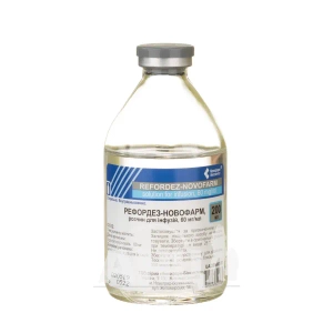 Рефордез-Новофарм розчин для інфузій 6% пляшка 400 мл