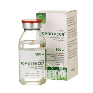Томогексол розчин для ін'єкцій 300 мг йоду/ мл флакон 100 мл №1