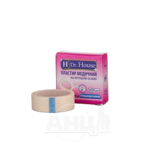Пластырь медицинский Dr.House 1,25 см х 500 см на не тканевой основе