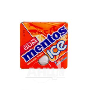 Жувальна гумка Mentos Ice апельсин м'ята 12,9 г