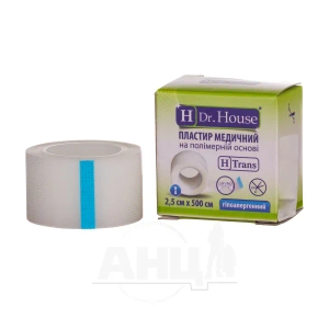 Пластир медичний Dr. House на полімерній основі 2,5 см х 500 см