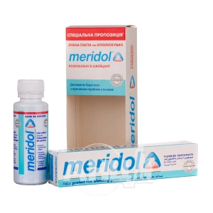 Набор зубная паста Meridol 75 мл + ополаскиватель 100 мл