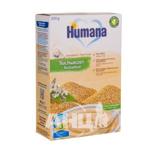 Каша Humana безмолочная гречневая сухая для детей 200 г