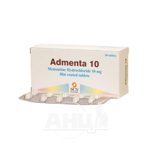 Адмента 10 таблетки покрытые пленочной оболочкой 10 мг блистер №30