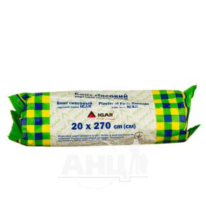 Бинт гіпсовий IGAR 20 см х 270 см