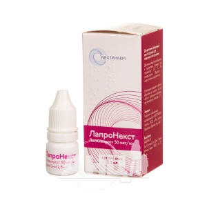 Лапронекст розчин 50 мкг/мл очні краплі 2,5 мл