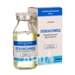 Левоксимед розчин для інфузій 500 мг/100 мл флакон 100 мл №1