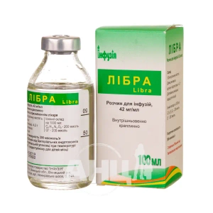 Лібра розчин для інфузій в/в 42 мг/мл пляшка 100 мл №1