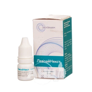 Левоайнекст розчин 5 мг/мл очні краплі 5 мл
