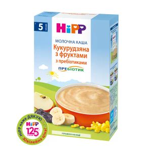 Каша HiPP молочна кукурудзяна з фруктами 250 г