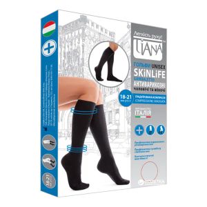 ГОЛЬФЫ TIANA КОМПР.18-21ММ 140 DEN ЧЕРНЫЕ Р.5  0547