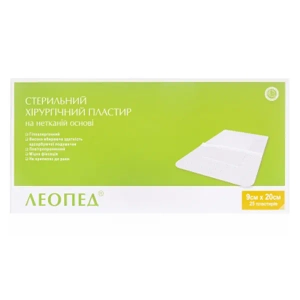 Пластырь медицинский leopad 9 см х 20 см стерильный №25