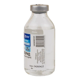 Натрію хлорид розчин для інфузій 0,9 % пляшка 100 мл