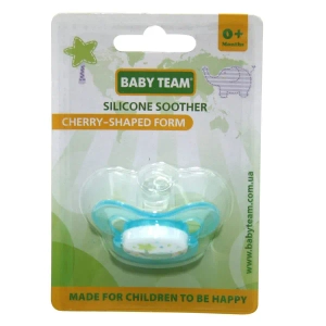 Пустышка силиконовая Baby Team 3003 вишнеобразная №1