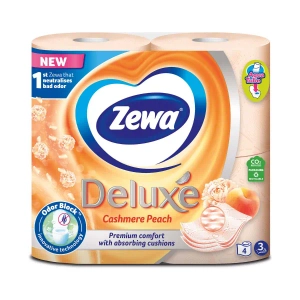 Туалетний папір Zewa deluxe персик №4