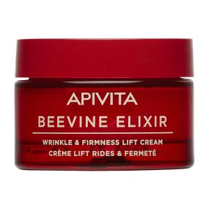 Крем с насыщенной текстурой Apivita Beevine Elixir Wrinkle & Firmness Lift Rich против морщин для повышения упругости кожи лица 50 мл