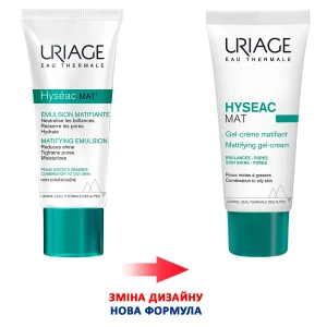 Гель-крем для обличчя Uriage Hyseac матуючий для комбінованої та жирної шкіри 40 мл