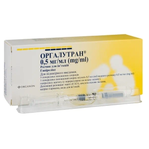 Оргалутран раствор для инъекций 0,5 мг/мл шприц 0,5 мл №5