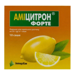 Аміцитрон Форте порошок для орального розчину саше 23 г №10