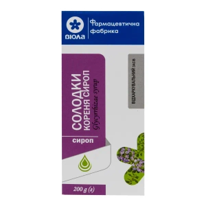Солодки кореня сироп флакон полімерний 200 г