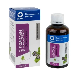 Солодки кореня сироп флакон полімерний 200 г