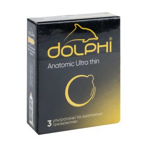 Презервативы Dolphi анатомические сверхтонкие №3