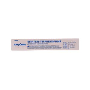 Шпатель терапевтический деревянный шлифованный Apexmed