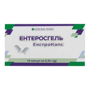 Ентеросгель Екстракапс капсули 0,32 г №14