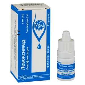 Левоксимед краплі очні розчин 5 мг/мл флакон-крапельниця 5 мл