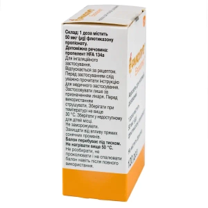 Фликсотид Эвохалер аэрозоль для ингаляций дозированный 50 мкг/доза баллон 120 доз №1