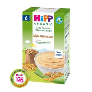 Каша безмолочна органічна мультизлакова з 6 месяців HiPP 200 г
