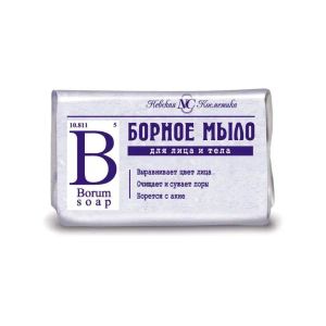 Мыло туалетное твердое Невская косметика борное 90 г