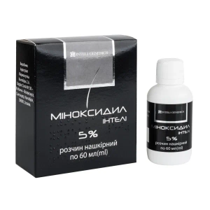 Миноксидил Интели раствор накожный 5 % флакон 60 мл №1