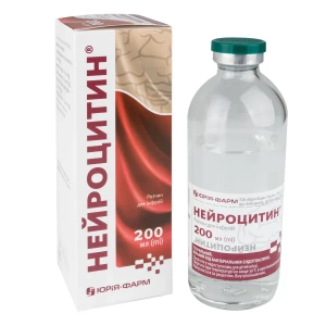 Нейроцитин раствор для инфузий бутылка 200 мл