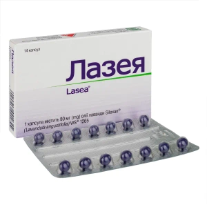 Лазея капсули 80 мг блістер №14
