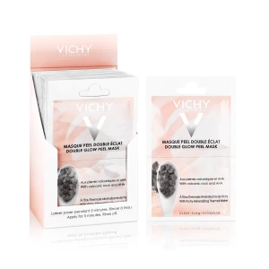 Мінеральна маска-пілінг Vichy Double Glow Peel Mask подвійний блиск для шкіри обличчя 2 х 6 мл