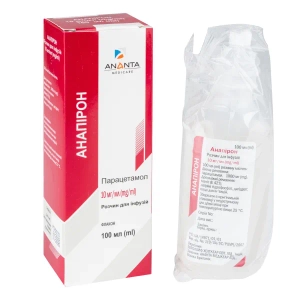 Анапирон раствор для инфузий 10 мг/мл контейнер 100 мл №1