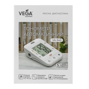 Автоматичний тонометр VEGA VA-340