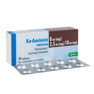 Ко-амлесса таблетки 8мг/2,5мг/10мг блістер №30