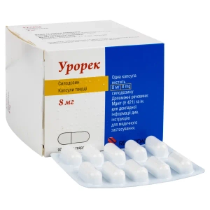 Урорек капсулы твердые 8 мг блистер №90