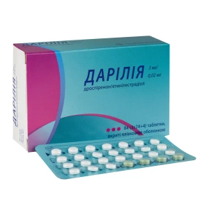 Дарілія таблетки вкриті плівковою оболонкою 3МГ / 0,02МГ №84