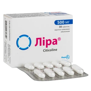 Ліра таблетки вкриті плівковою оболонкою 500 мг блістер №30