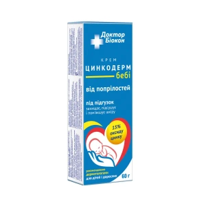 Крем проти попрілостей Біокон Лікар Біокон цинкодерм бебі 60 г
