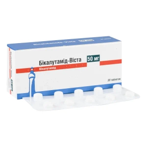 Бикалутамид-Виста таблетки покрытые пленочной оболочкой 50 мг блистер №30