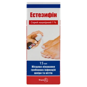 Эстезифин спрей накожный 1 % флакон 15 мл