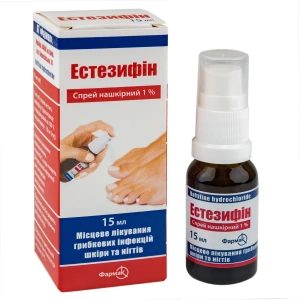 Эстезифин спрей накожный 1 % флакон 15 мл