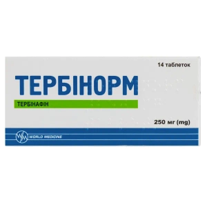 Тербінорм таблетки 250 мг блістер №14