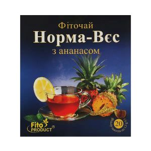 Фіточай №3 норма-ваги з ананасом фільтр-пакет 1,5 г №20