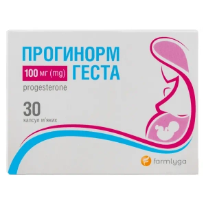 Прогинорм Геста капсули м'які 100 мг блістер №30
